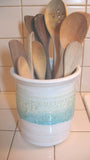 Crock/Utensil Jar in Sandy Shores
