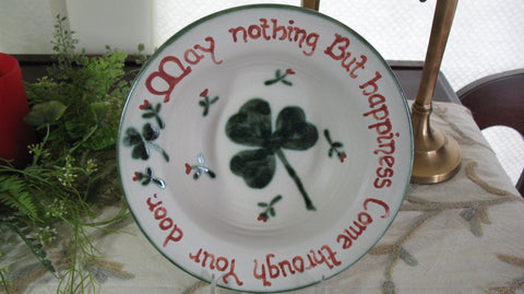 Irish Saying Bowl- May Nothing But Happiness