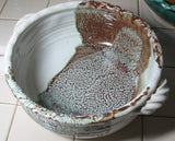 Cobbler Bowl/Casserole in Espresso Mint Glaze