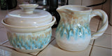 Creamer and Sugar Bowl Set in Our Sandy Shores Glaze