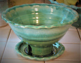Berry Bowl in Our Emerald Isle Green Glaze