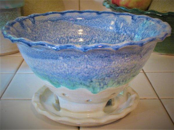 Brie Baker in Light Ocean Breeze – Small House Pottery