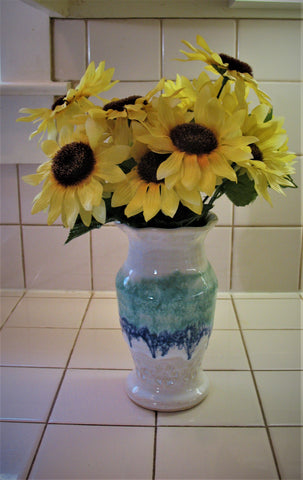 Vase in Our Light Ocean Breeze Glaze