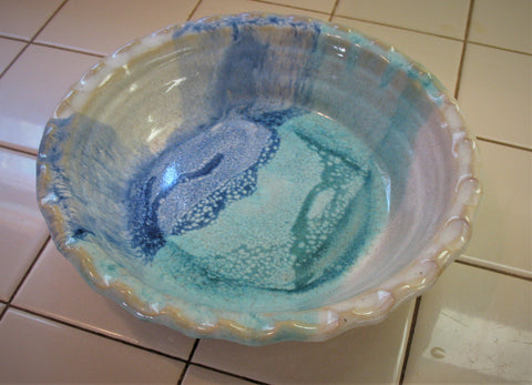 Pie Plate in Ocean Breeze