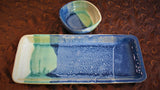 Tray Set in Our Dark Ocean Breeze Glaze