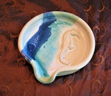 Spoon Rests in Our Ocean Breeze Glaze Pattern