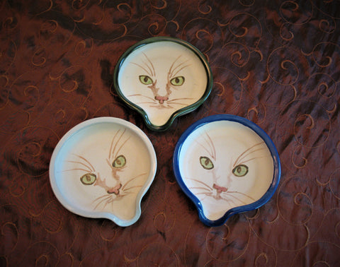 Spoon Rests with Our Cat Face Design