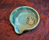 Spoon Rests in Emerald Isle Green Glaze Pattern