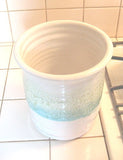 Crock/Utensil Jar in Sandy Shores