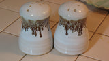Salt and Pepper Shakers in Espresso Mint