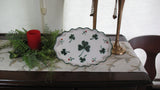 Oval Plate with Our Shamrock Design