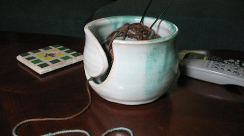 Yarn Bowl in Sandy Shores – Small House Pottery