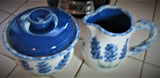 Creamer and Sugar Bowl Set in Our Texas Blue Bonnet Pattern