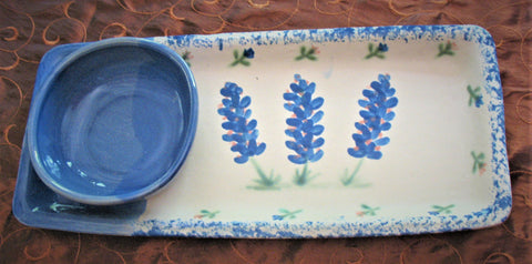 Tray Set with Blue Bonnets