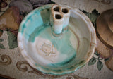 Bud Vase with Sea Turtle in Sandy Shores Glaze