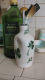 Olive Oil Bottle with the Shamrock Design
