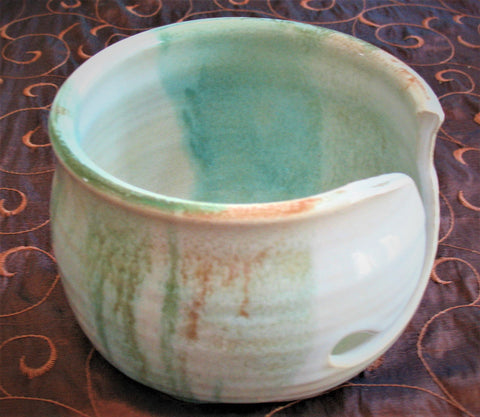 Yarn Bowl in Sandy Shores – Small House Pottery